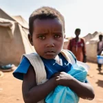 비아프라 전쟁의 국제적 영향 - **Prompt 1: The Birth of Compassion: Humanitarian Aid in Crisis**
    A poignant scene depicting the...